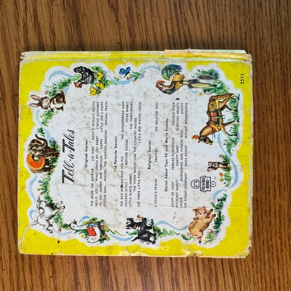 Vintage Nursery Rhymes Tell-A-Tales Book Whitman Publishing Louise Altson‎